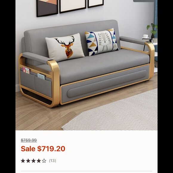 Sofa Bed: Brand New In The Box (Open Box) Never used, Modern, beautifully design - Picture 1 of 9